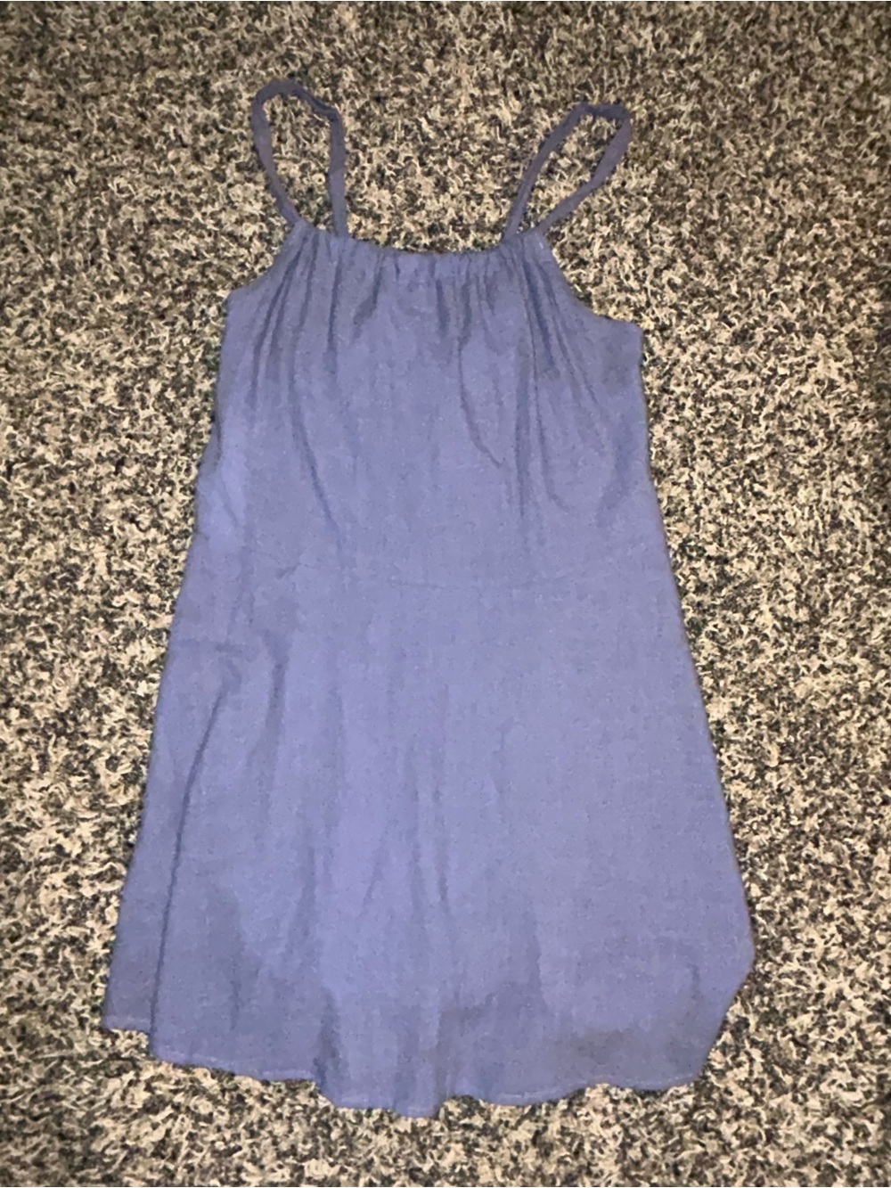 Women's Mini Spaghetti-Strap Dress in Periwinkle Blue